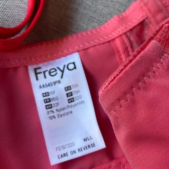 Freya Women's Offbeat Side Support Underwire Bra, 32G Pink - Picture 7 of 8